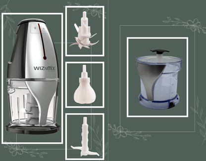 WIZNMIX All-In-One Combo-Box עם אביזר מסחטת מיצים